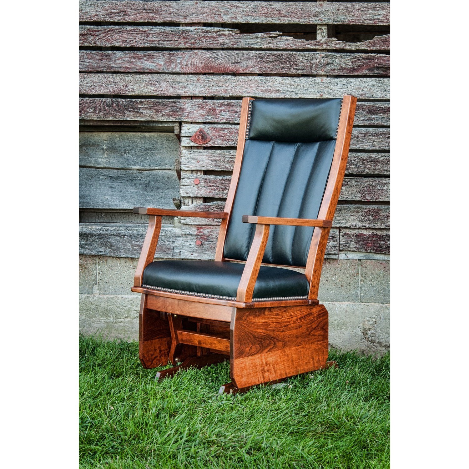 Buckeye Rockers Gliders MG240SO Mission Solid Wood Glider with